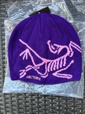 Arc'teryx Purple & Pink Logo Knit Beanie